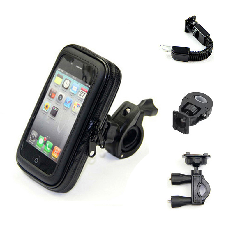 motorcycle Rearview mirror vehicle 360 rotate Navigation Bracket Mountain Bike Mobile support Waterproof bag