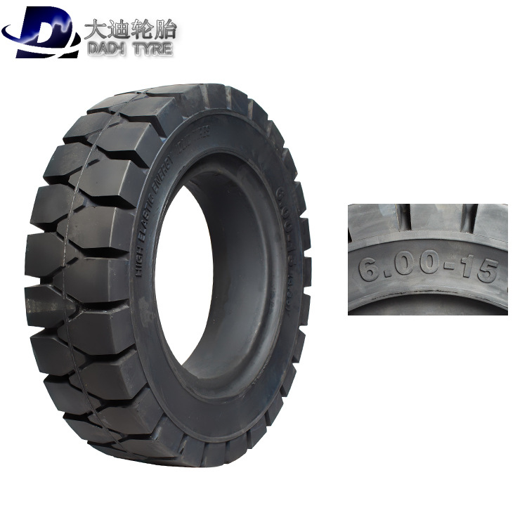 低价批发600-15叉车轮胎6.00-15实心轮胎载重轮胎平板拖车配套用