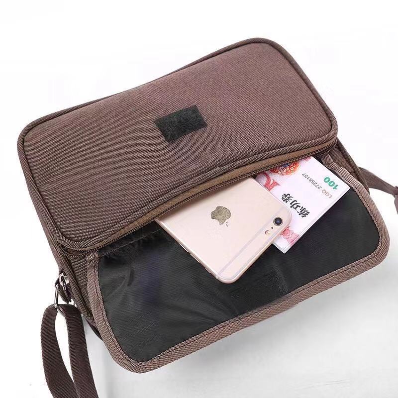 One Shoulder Oblique Cross Business Bag Women's General Multi-Functional Men's Bag Handbag Wear-Resistant Large Capacity Leisure Fashion Manufacturers undefined