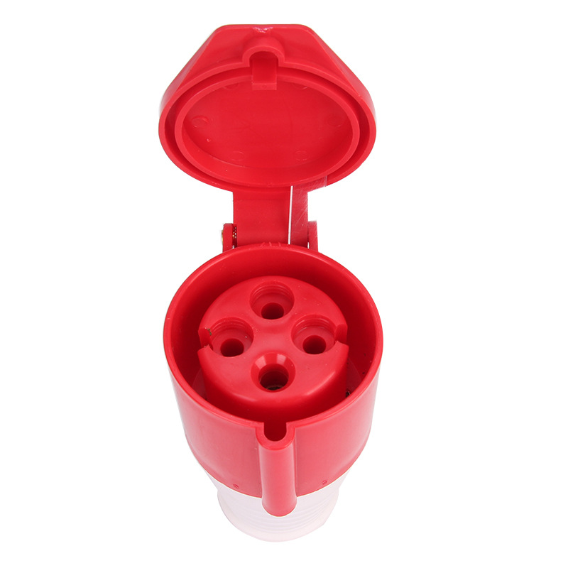 工业插座224连接器耦合器防水插座IP44 4P32A 380V 对接母插座