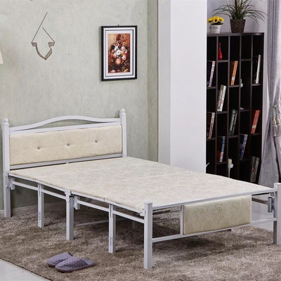 家用折疊床單人午休雙人午睡實木板兒童陪護1米1.2米1.5米寬加固