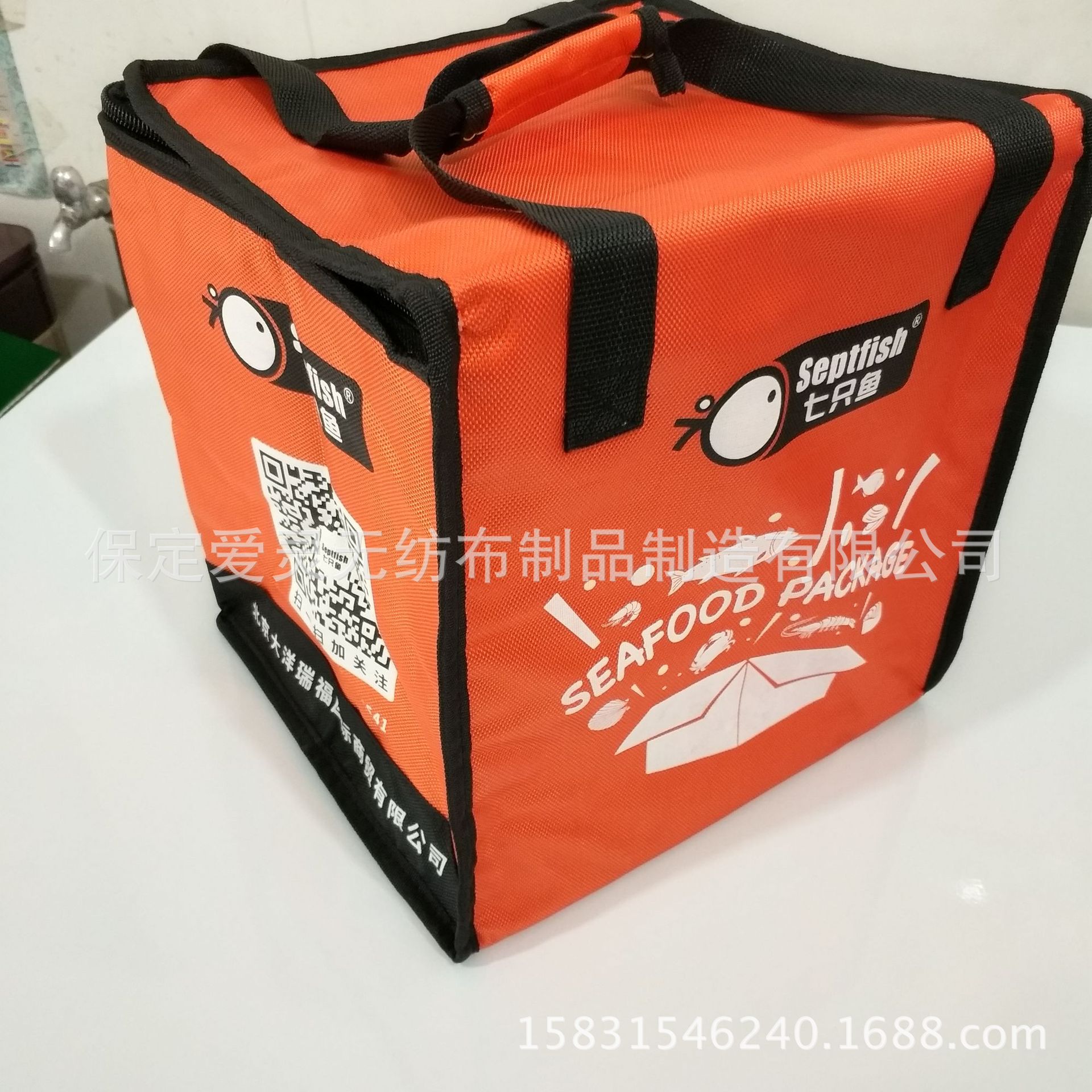 定制600D加厚铝膜保温袋 无纺布外卖袋 牛津布袋覆膜无纺布袋定制