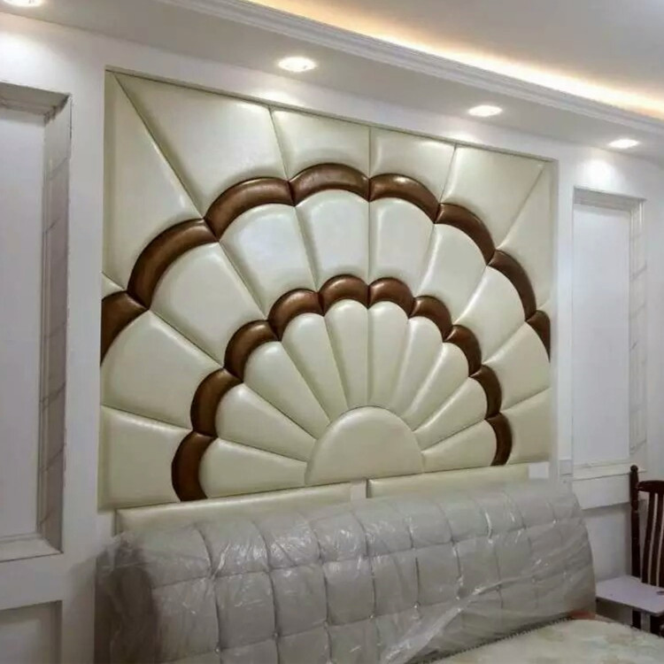 厂家直销孔雀开屏个性定制墙面硬包 酒店宾馆床头卧室背景墙软包