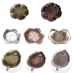 Manufacturer Direct Sales Alloy Hammered Pattern Cup Mats Insulation Copper Imitation Tea Cup Saucer Teapot Stand Tea Set Accessories