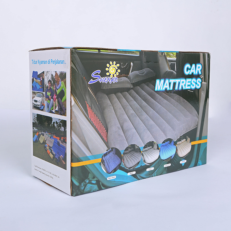 2019爆款车载充气床百货彩印包装盒 折叠牛皮纸彩盒 纸盒定制批发