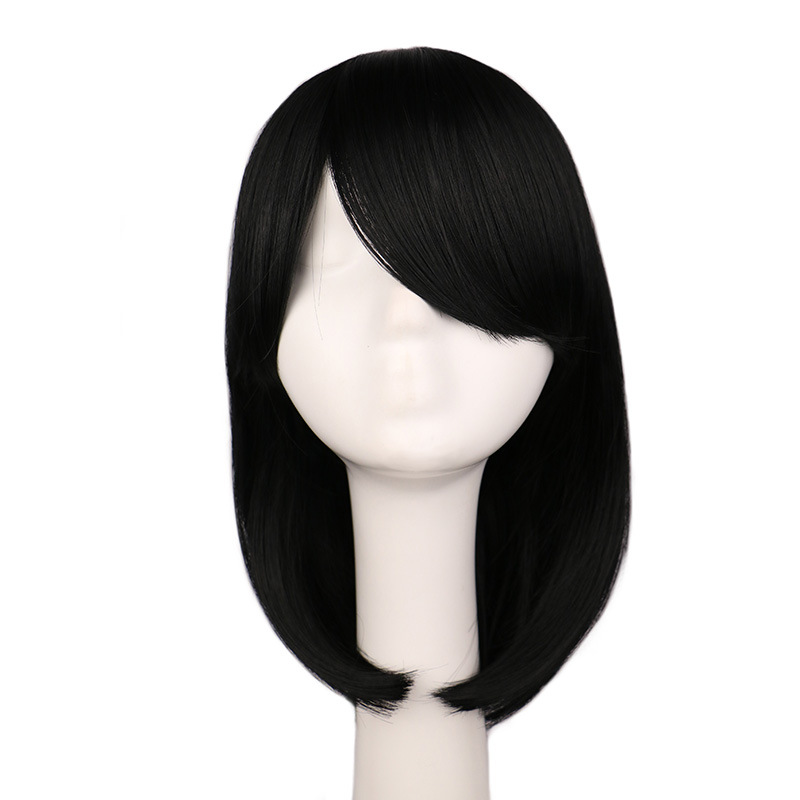 Cosplay Perruque/nouveau/anime Cos D'eau Perruque Bleu Cheveux Courts Msn Coréen Style Visage Coupe Longue Vague Croix-frontière display picture 5