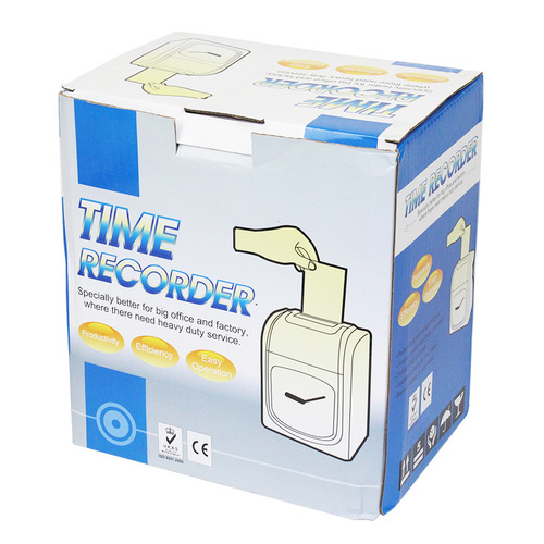 K-7 Time Attendance Machine English Punching Machine Office Attendance Machine Paper Card Punching Clock Card Paper