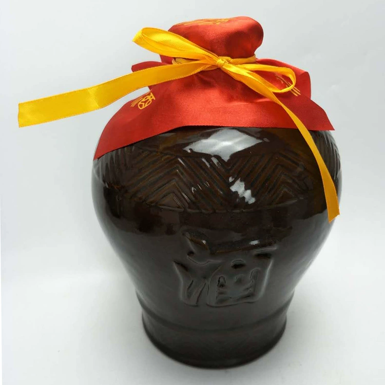 Исин 5 кг Ретро маленький винный горшок Бытовая керамика пустая бутылка вина Фабрика прямые поставки керамическая банка для ликера антикварная банка