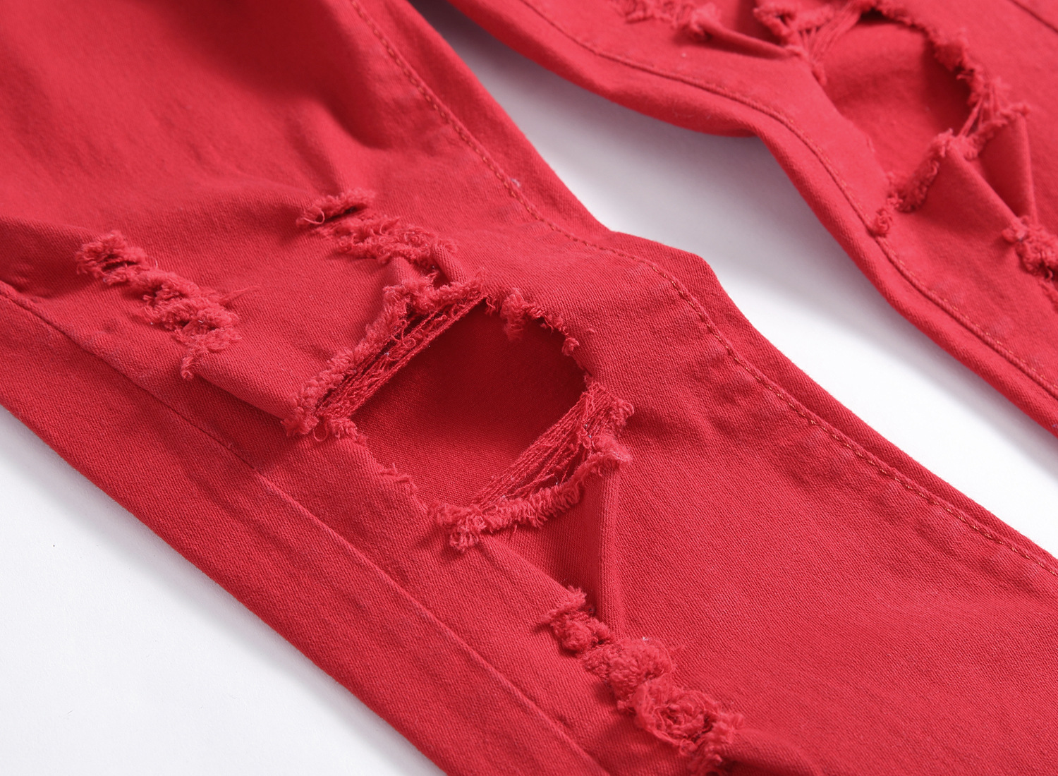 Men's Clothing ripped jeans men's Korean version high street personalized design _ipsvogv.com