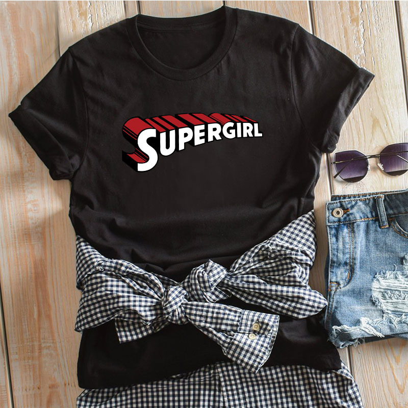 wholesale SUPERGIRL hero blouse women's t-shirt summer short sleeves NSSN490