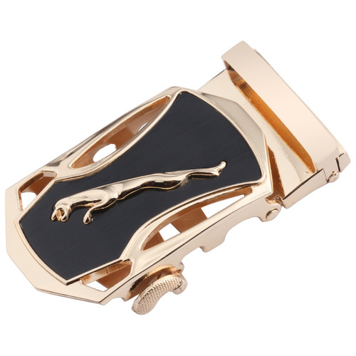Dandali manufacturer 4.0 belt automatic buckle buckle head men's belt buckle alloy black surface two-piece set