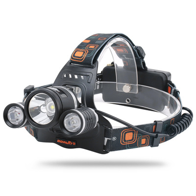 BORUiT LED强光头灯Headlamp USB充电手电筒钓鱼头灯|ms