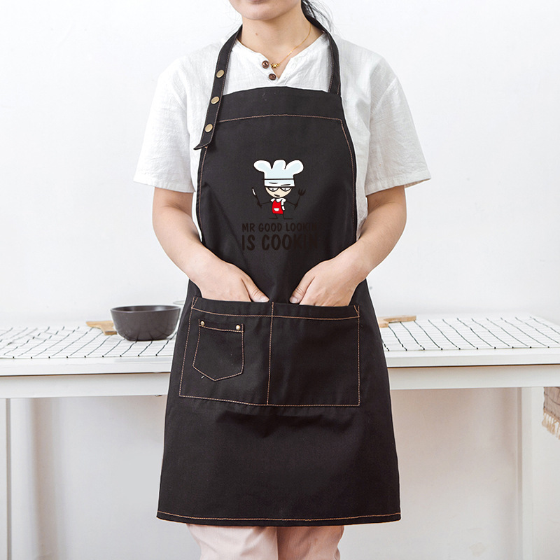 Estilo de botón-Negro-chef