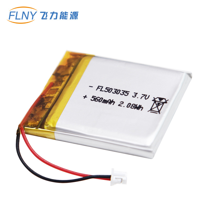 聚合物锂电池FL503035-560mahwifi蓝牙音箱行车记录仪等高容量