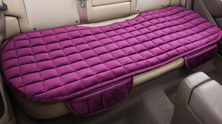 Daifa wholesale car seat cushion winter plush monolithic short wool seat cushion three-piece set thick warm rear wool cushion