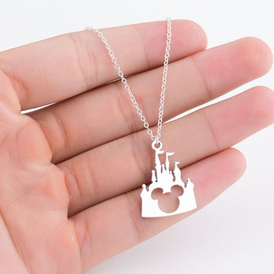 Cross border New products Necklace Cartoon animation RIZ-ZOAWD Castle Mickey ins Necklace Simplicity Sense of design