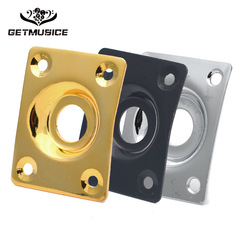 金屬長方形電吉他插口蓋板 四方貝司插孔蓋片擋檔板輸出插口外墊