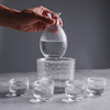 Japanese glossy wineglass, set