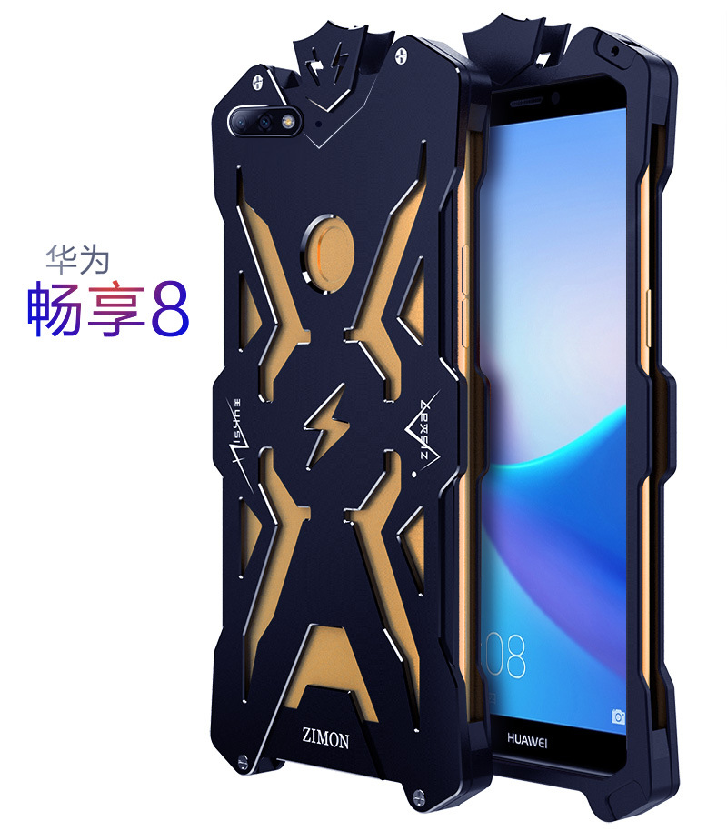SIMON THOR Aviation Aluminum Alloy Shockproof Armor Metal Case Cover for Huawei Enjoy 8 & Huawei Enjoy 8 Plus