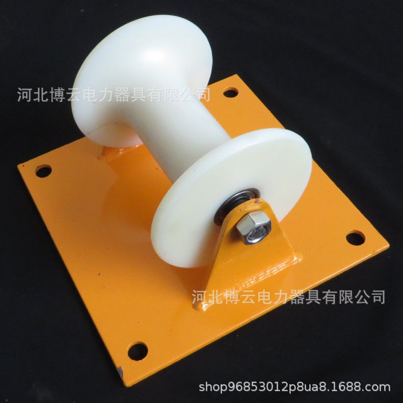 厂家批发尼龙转角滑轮井口滑轮定制地揽放线滑车桥架滑轮三联滑轮|ms