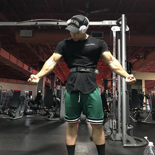 Cross-border hot selling fitness shorts for men, mesh solid color, quick-drying, breathable, casual sports, basketball, hip-hop, dropshipping