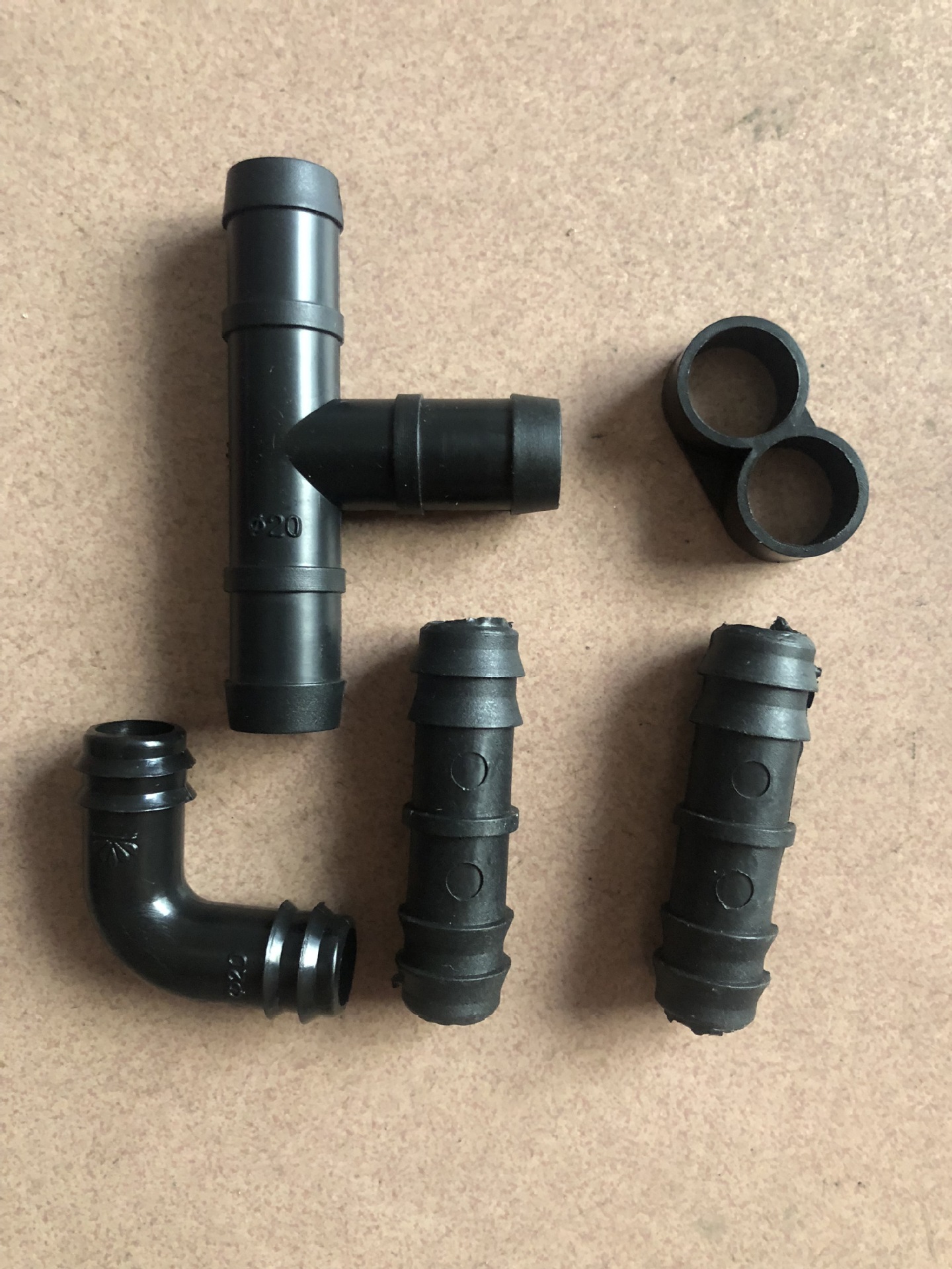 20pe gutron direct tee Elbow 8 character plug