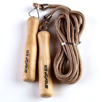 一件代发中考体育健身用品棉绳木柄跳绳 小学生幼儿园儿童跳绳|ms