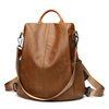 Backpack, shoulder bag for leisure, Korean style, anti-theft