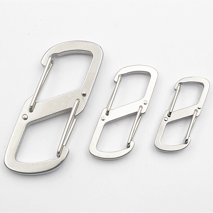 现货高品质铝合金S型登山扣 8字爬山扣 异型登山扣 户外快挂S