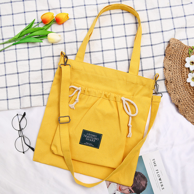 Baobaonv 2018 New canvas bag Women's singles Inclined shoulder bag environmental protection Canvas bag student schoolbag On behalf of