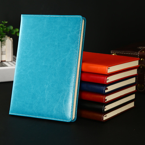 Wholesale Business Office A5 Spiral Notebook PU Soft Leather Notebooks with Manufacturer Printed LOGO