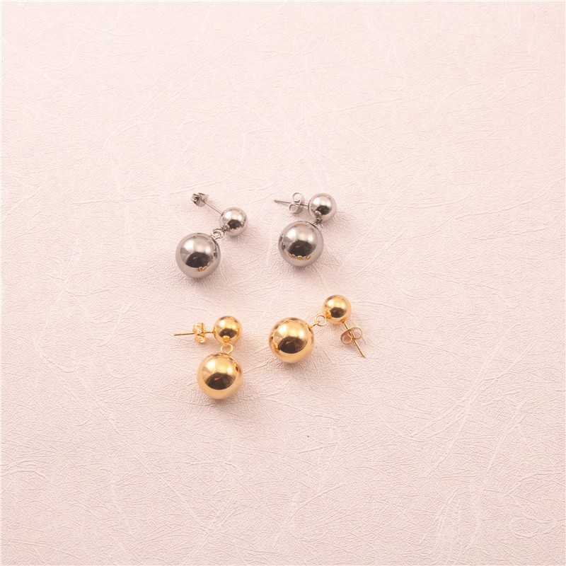 Fashion Geometric Titanium Steel Plating Drop Earrings 1 Pair display picture 3