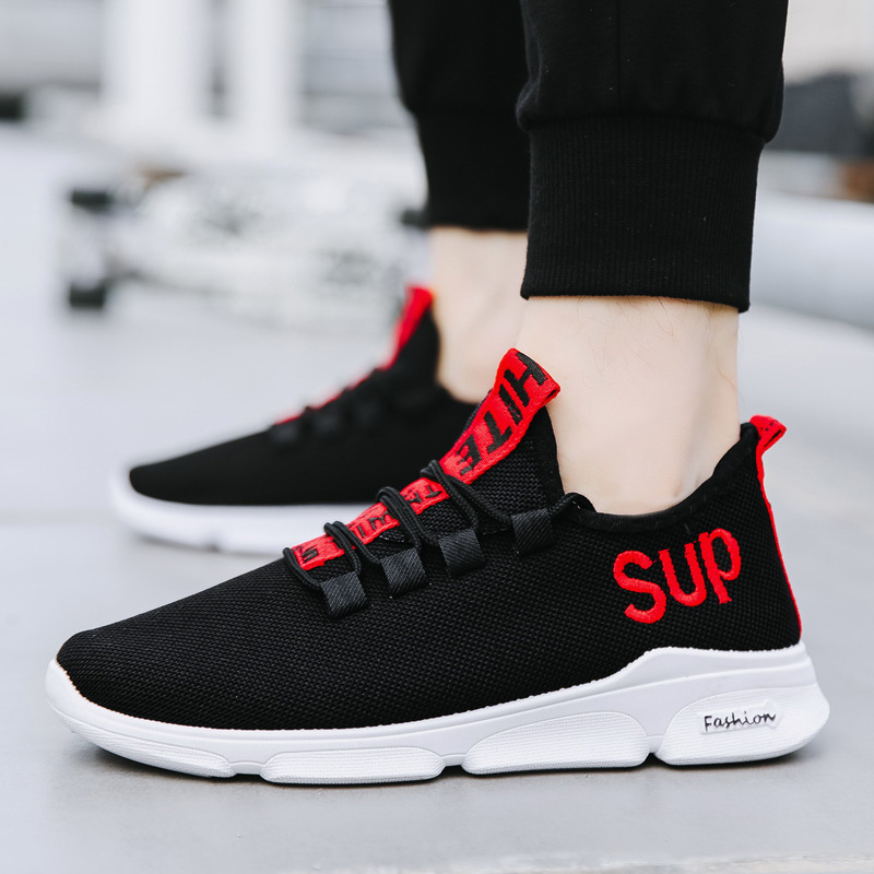 Summer casual shoes men's breathable mes...