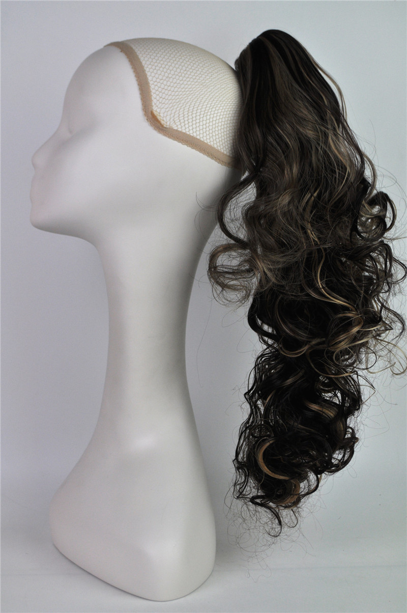 Peruca de comercio exterior Amazon Peruca de pelo largo anillo de pelo rizado agarrar clips Peruca