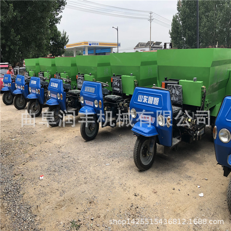 电动三轮撒料车 揭西县电动三轮喂草机