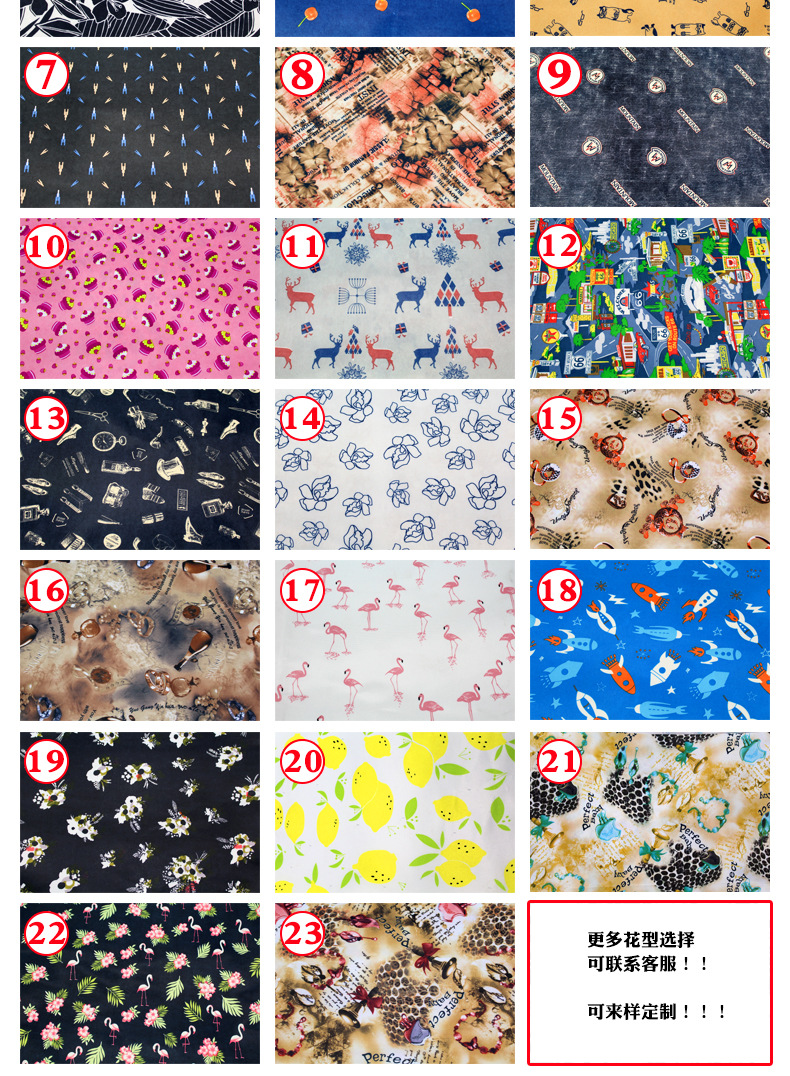 Factory direct sales 290T twill printed fabric, nylon imitation surface waterproof fabric, PU storage bags, tablecloths, Oxford fabric detail image 7