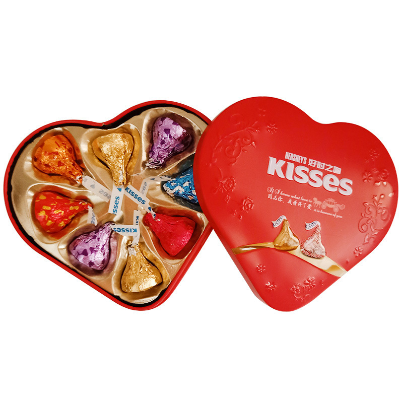 kisses Hershey's Chocolate Hershey's Kiss Chocolate Hershey's Wedding Candy Finished 8-grain Gift Box Iron Box