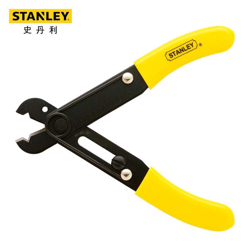 史丹利双色柄剥线钳6"/5"剥皮钳钳子电工钳家用工具单件可调