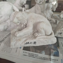 福建惠安漢白玉石雕老虎十二生肖動物園林居家工藝品擺件工廠