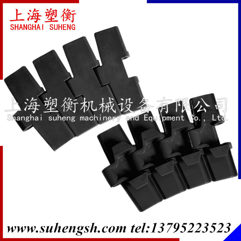 880TAB转弯塑料链板 防静电平顶链 rexnord(rex)莱克斯诺侧弯链板