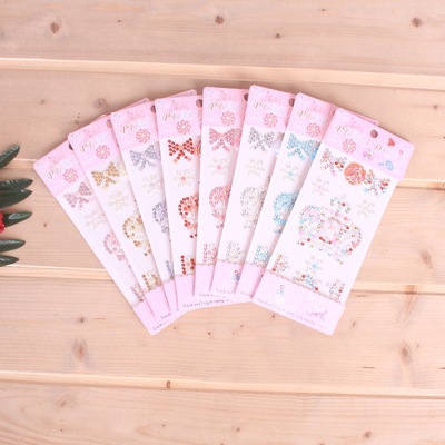 热销diy装饰配件手机贴钻定做亚克力钻贴儿童益智手工贴纸定制|ru