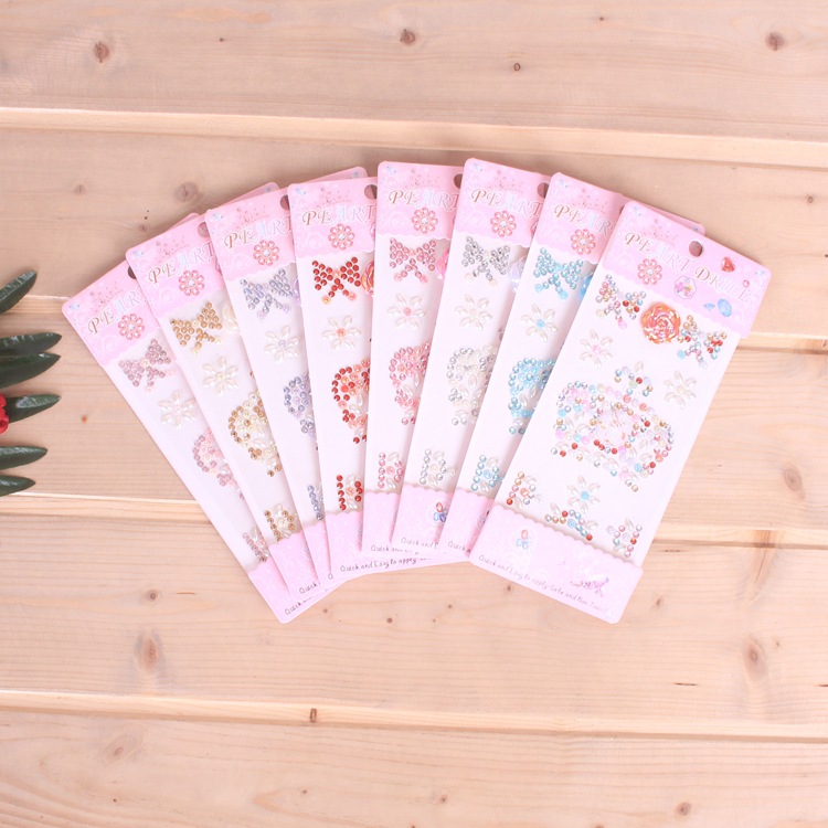 热销diy装饰配件手机贴钻定做亚克力钻贴儿童益智手工贴纸定制|ru