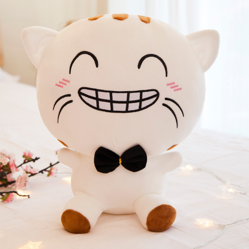 White teeth big face cat