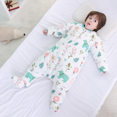 New products baby Sleeping bag Autumn and winter thickening pure cotton children Anti Tipi baby Foot sleeve Sleeping bag