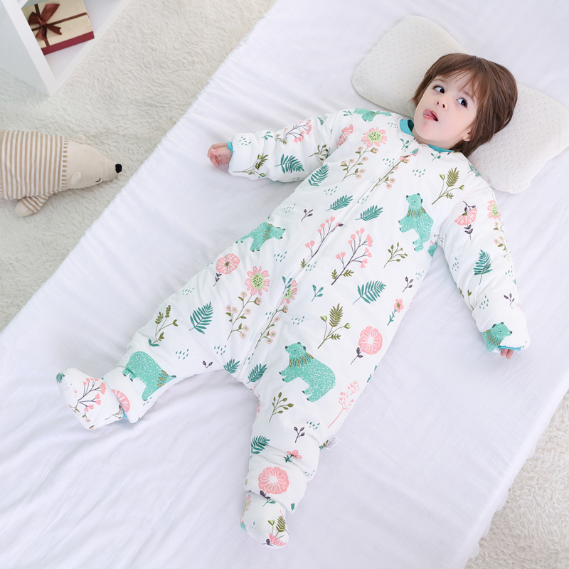 New products baby Sleeping bag Autumn and winter thickening pure cotton children Anti Tipi baby Foot sleeve Sleeping bag
