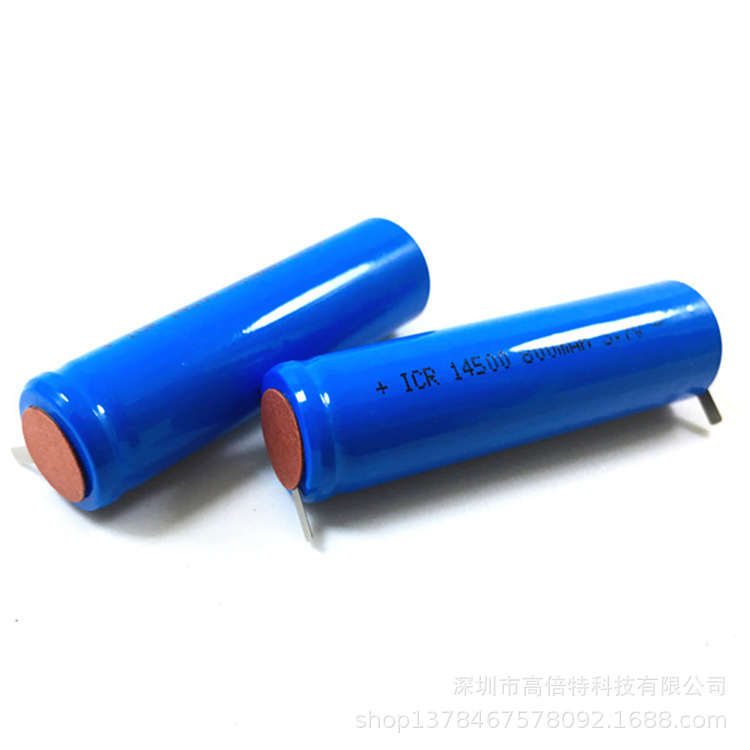 14500-600mAh 3.7V 솔더 조각