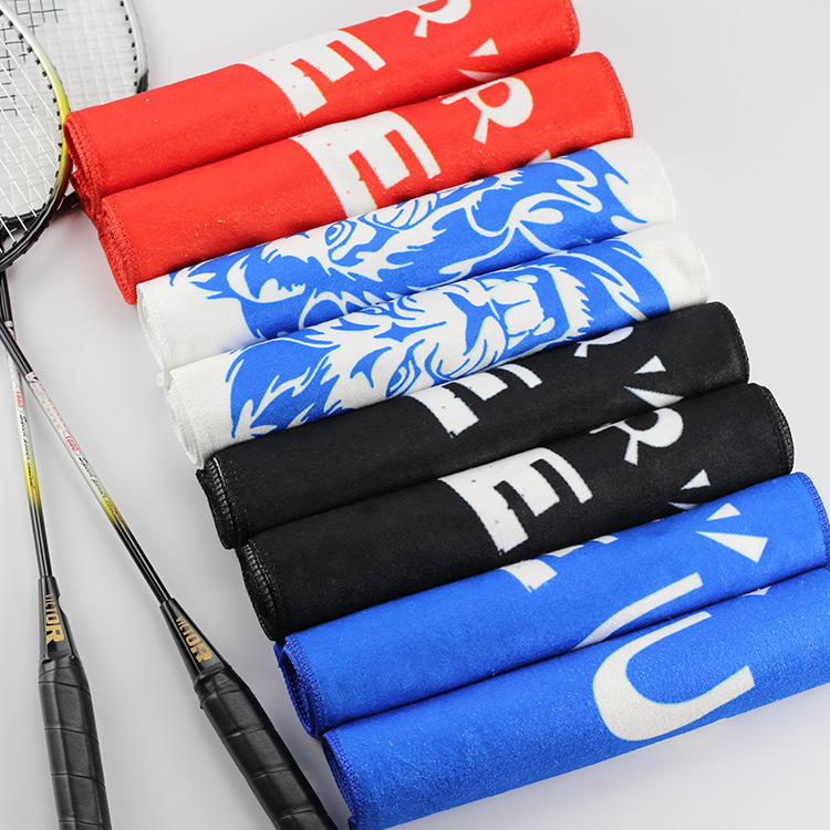 Superfine fibre motion towel printing logo Thermal transfer printing Marathon Sports towel Event towel customized