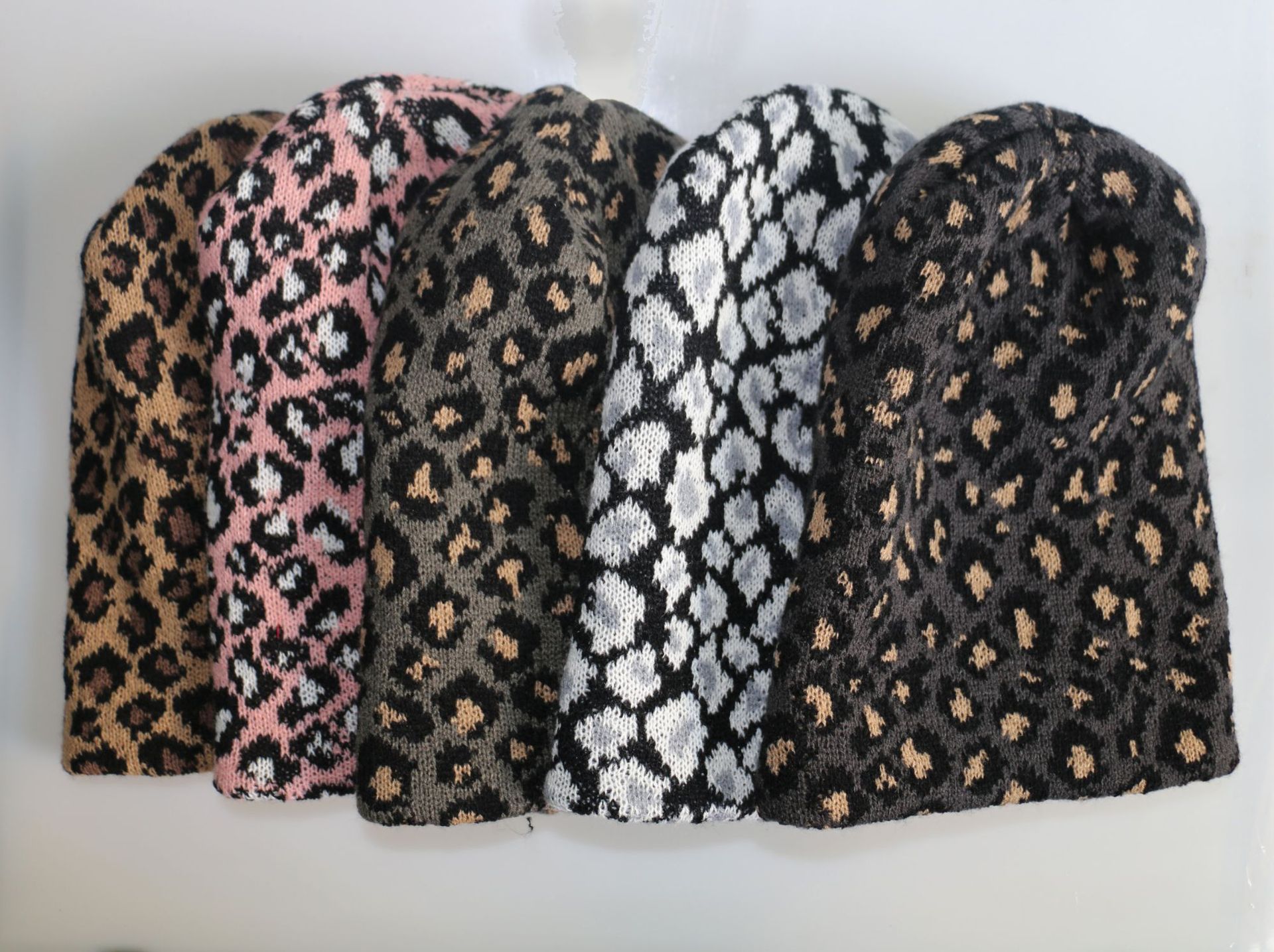 Unisexo Estilo Simple Leopardo Prensado Gorro De Lana display picture 1