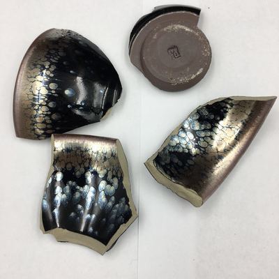 創意園林外圍牆家裝瓷磚泳池青花陶瓷馬賽克建盞碎片青石隕石碎片