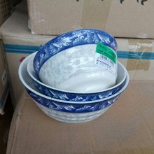陶瓷餐具4.5英寸直口碗4.5旋文碗青花瓷碗釉中彩碗盘